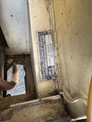 1960 AUSTIN HEALY SPRITE Base