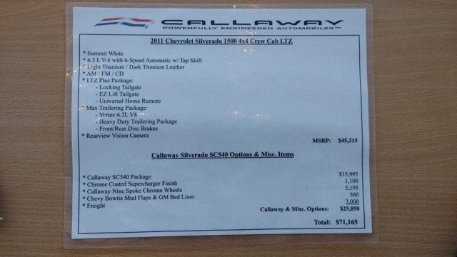 2011 Chevrolet Silverado 1500 LTZ